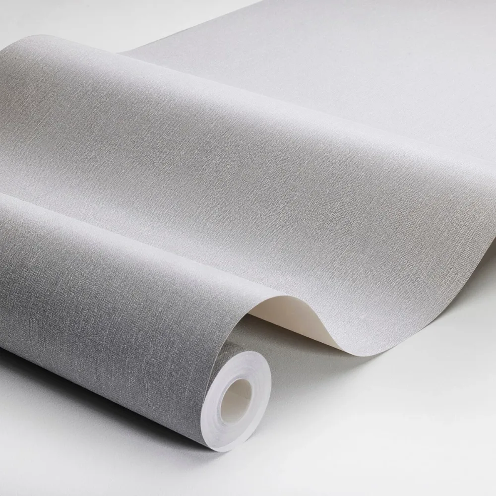 Tapet Linen Ash Grey 4321 Grå Enfärgad - Bild 3