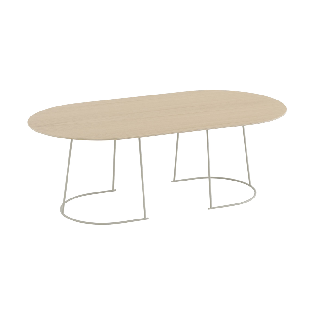 Airy soffbord large, Lackerad ekfanér-off white
