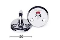 Habo A262 Clean WC-beslag 38-42 mm, polerad mässing