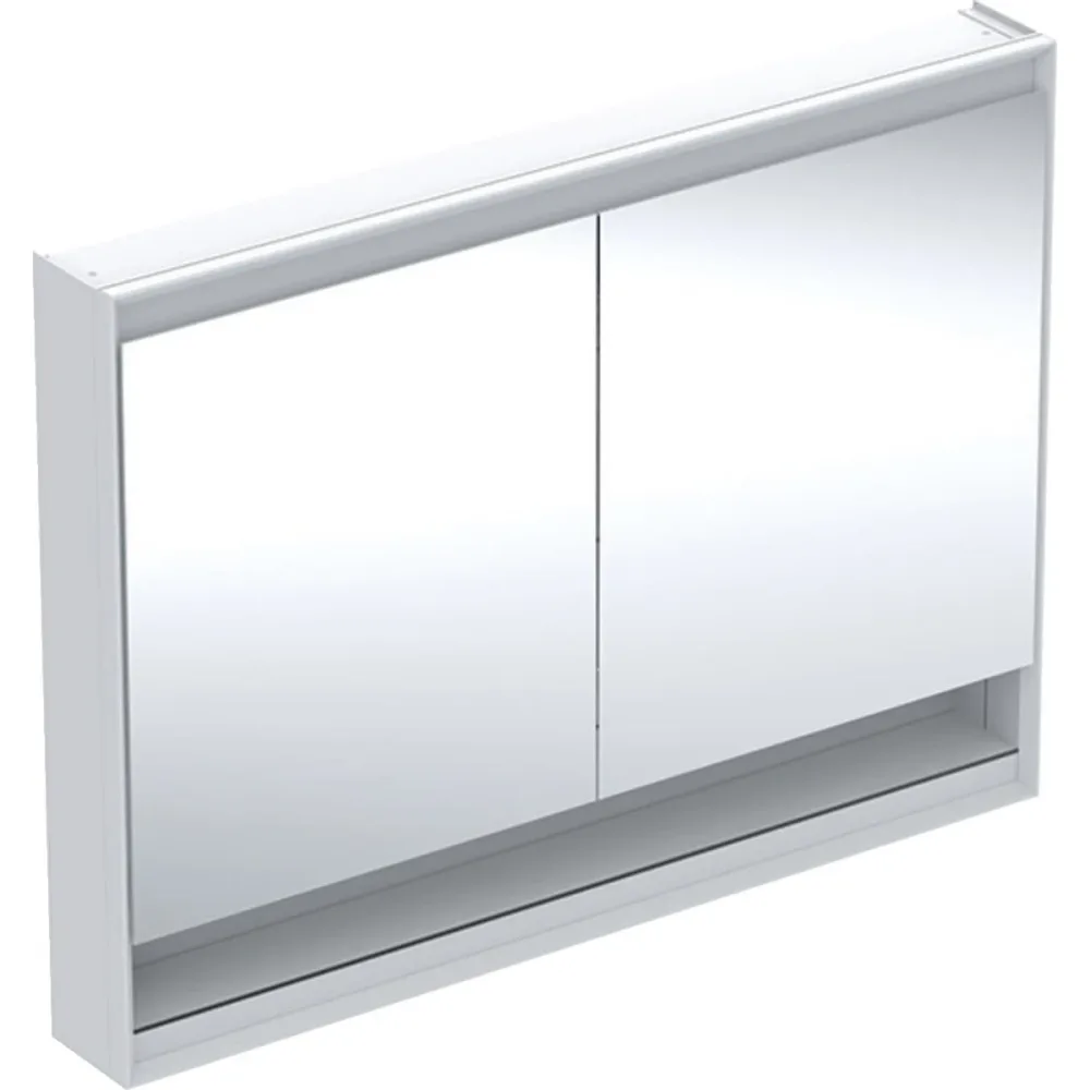 Geberit ONE 505.835.00.1 Spegelskåp 120 cm, 2 dörrar, med nisch Aluminium