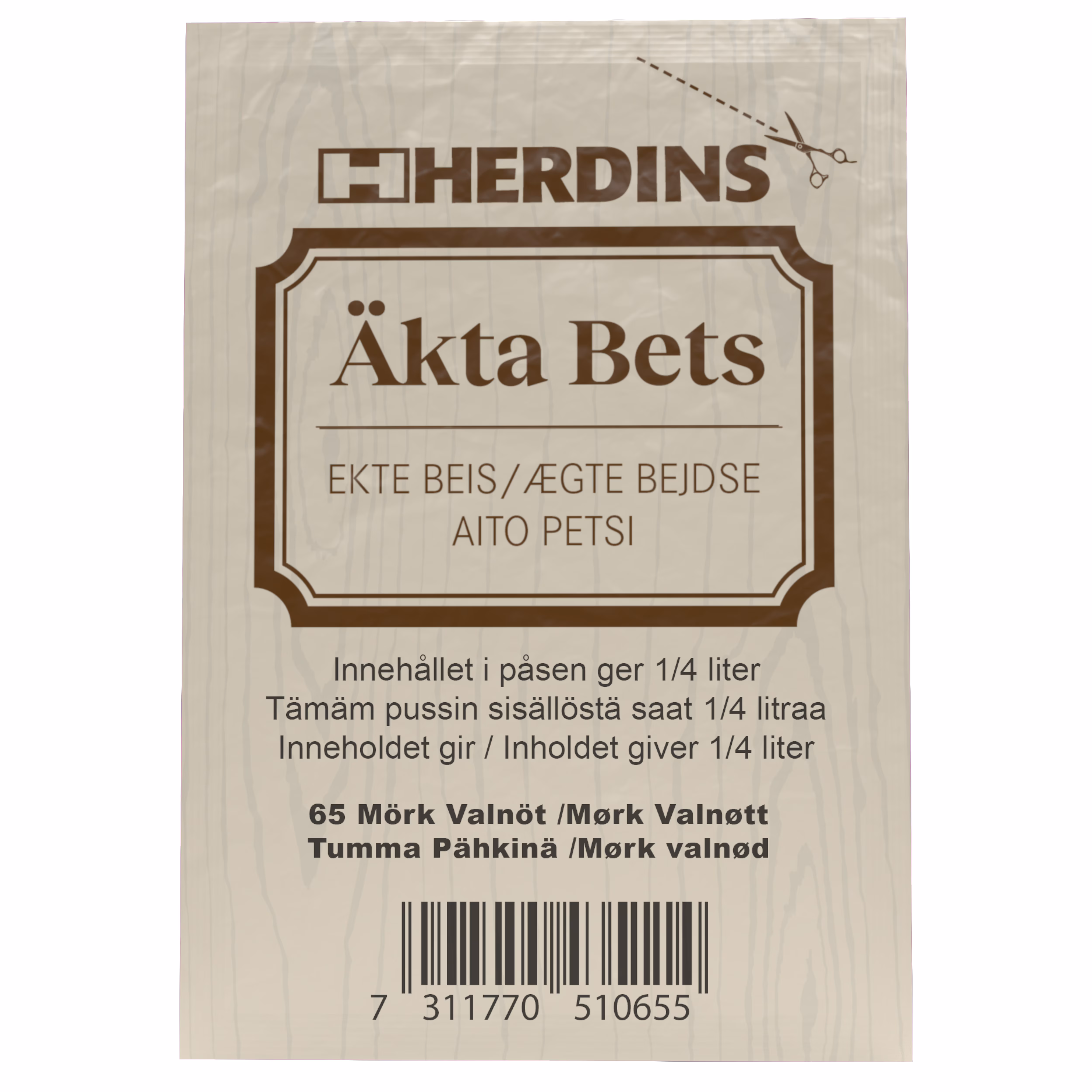 Kjøp Herdins Herdins Äkta bets 65, mörk valnöt