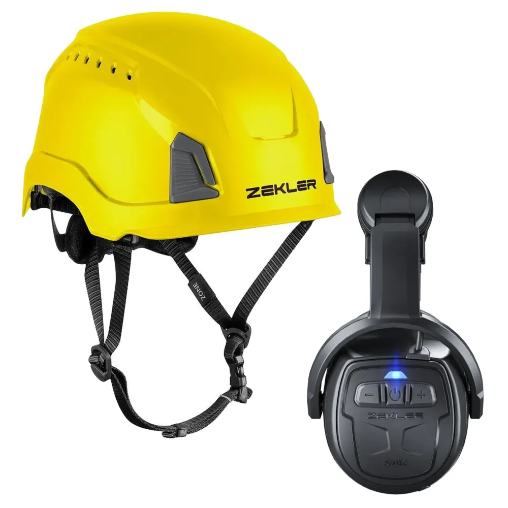 Zekler Sonic 530H + Zone Mips Hörselskyddspaket med skyddshjälm Grön hjälm - Bild 2