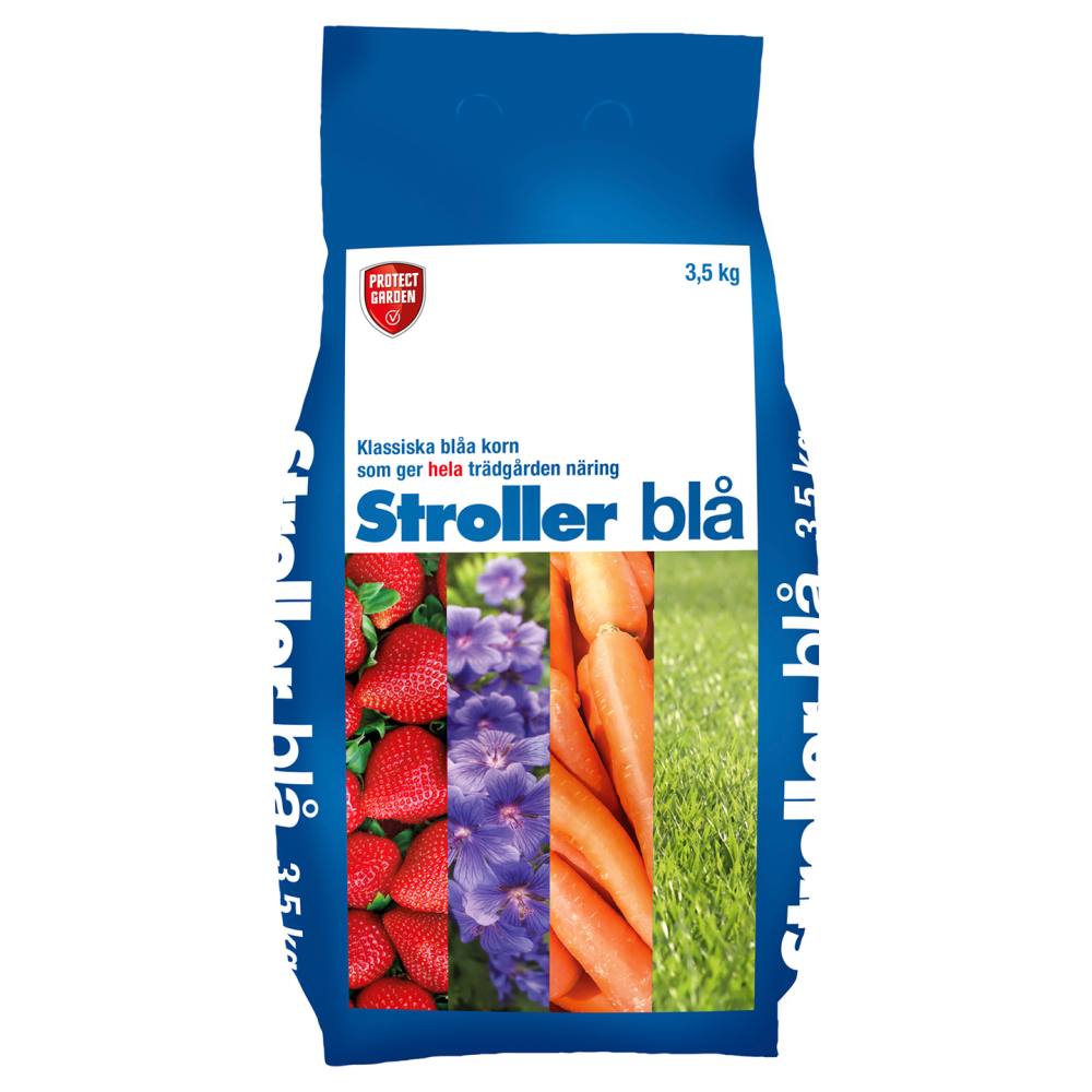 TRÄDGÅRDSGÖDSEL STROLLER 3,5KG BLÅ
