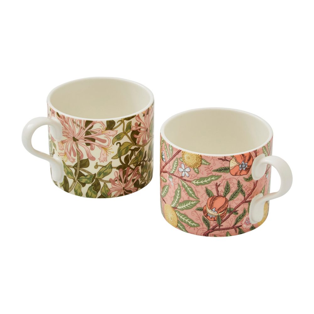 Fruit & Honeysuckle mugg 34 cl 2 delar, Multi