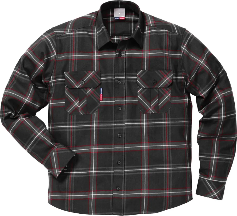 Fristads 104986-940 XS Flanellskjorta svart XS - Bild 2