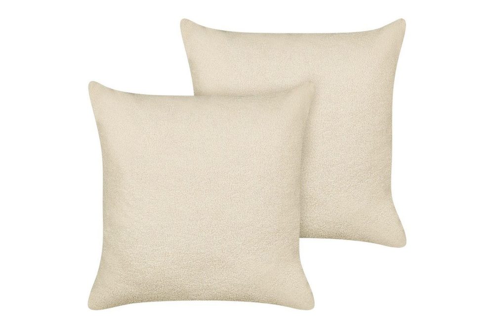 Prydnadskuddar Leuzea set om 2 Beige, 60x60 cm