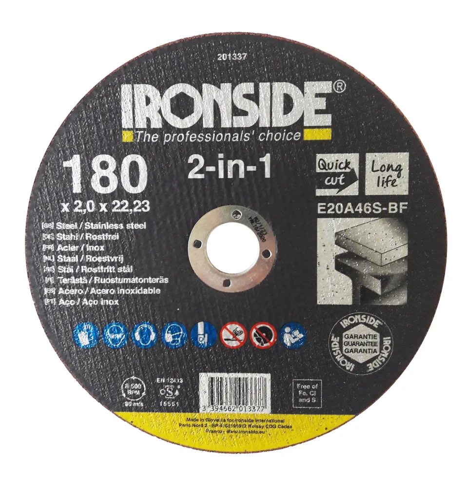 Ironside 201336 Kapskiva 180 mm, F41, E20A, 2in1 180x1.6x22 mm - Bild 2