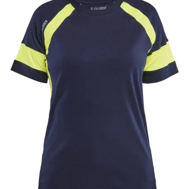 Blåkläder 3524-1030 T-Shirt hög synbarhet, dam Svart/gul
