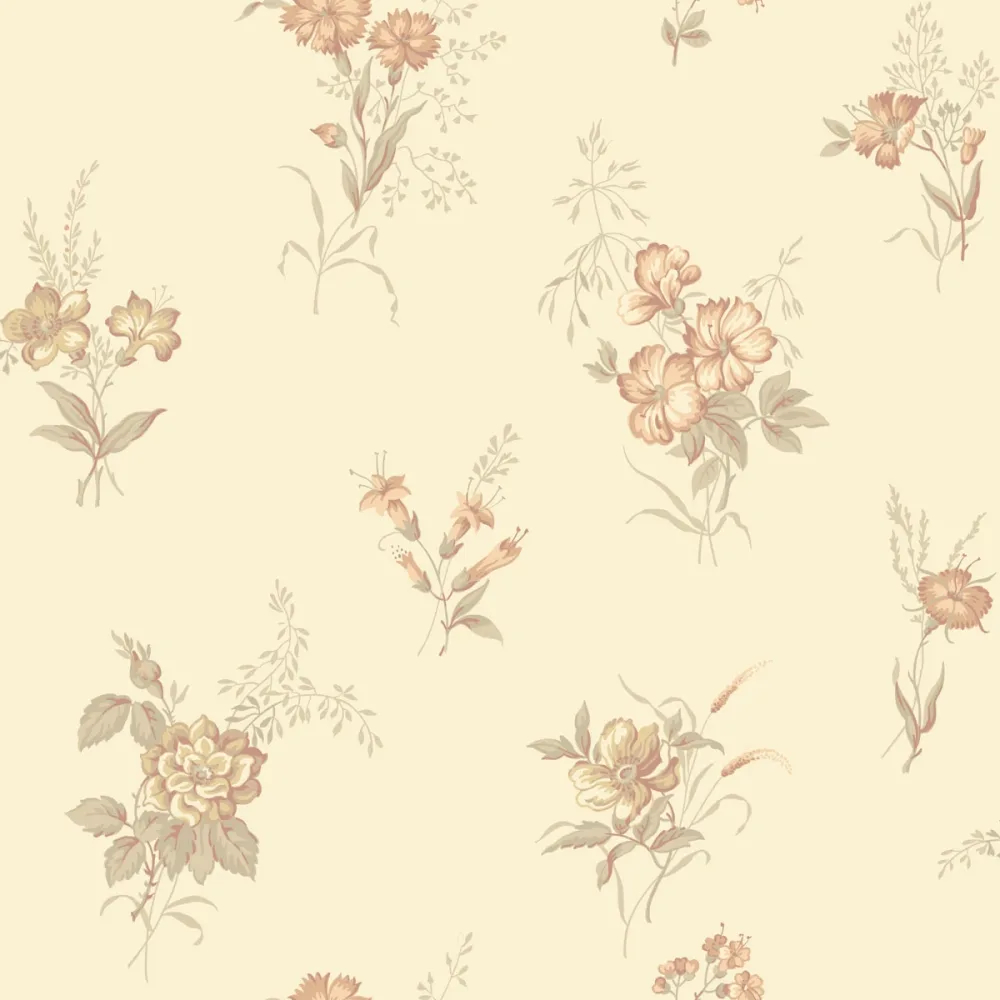 Ines Amalia 436-02 - Blommig Beige Tapet | Stuvbutiken - Bild 2