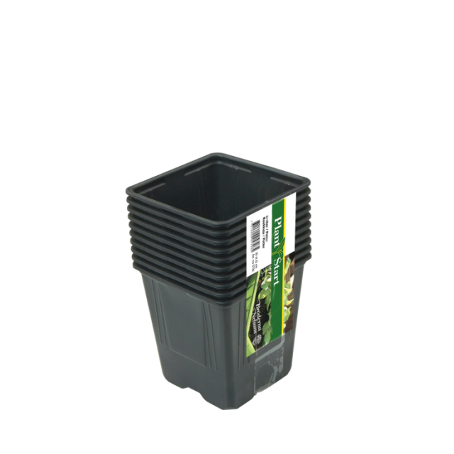 PLASTKRUKA NELSON GARDEN SVART 11CM 10ST HD