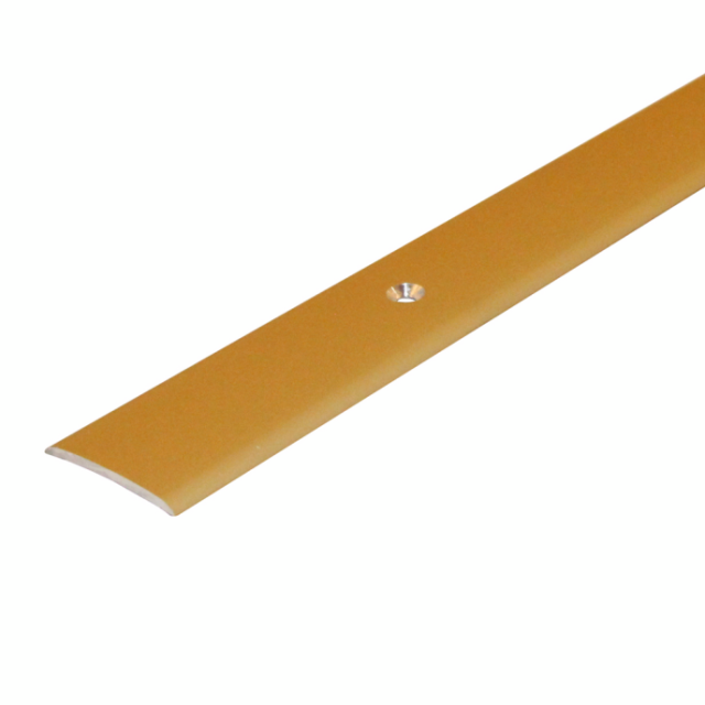 SKARVLIST D-PROFILE SLÄT GULD 30MM 1,8M MED SKRUV
