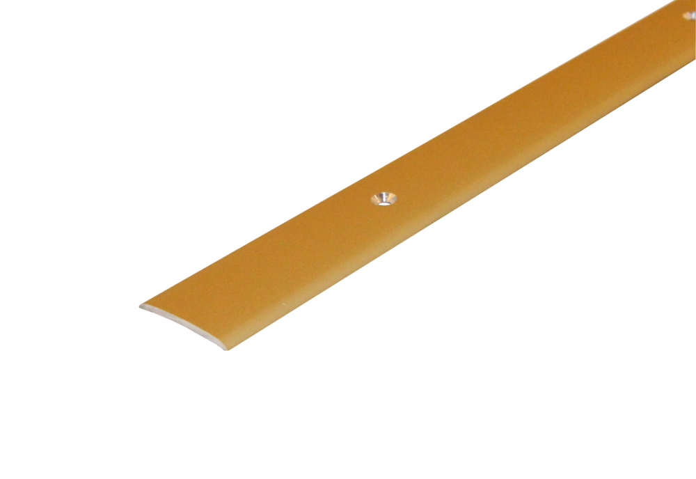 SKARVLIST D-PROFILE SLÄT GULD 30MM 1,8M MED SKRUV