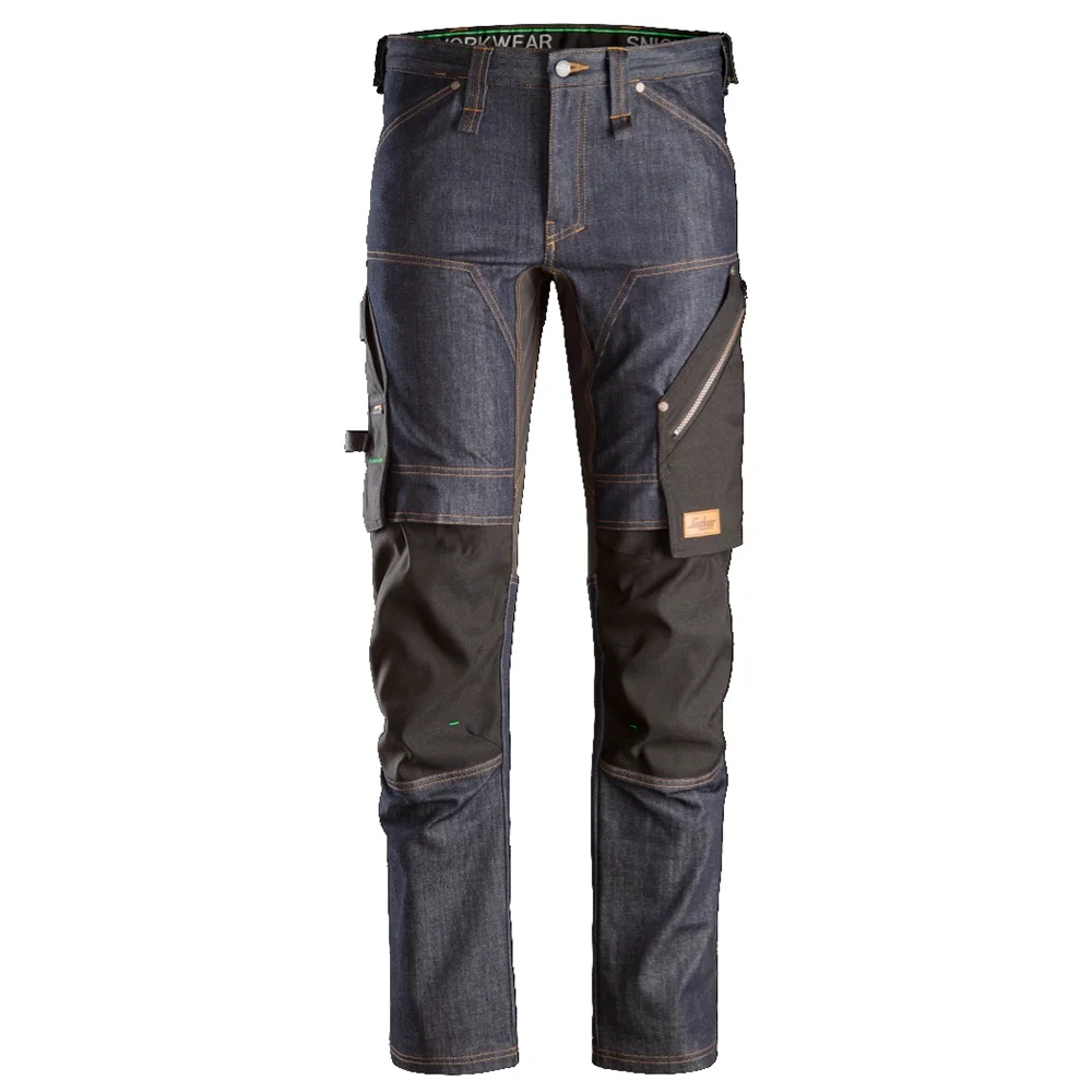 Snickers Workwear 6956 FlexiWork Arbetsbyxa denim/svart 96