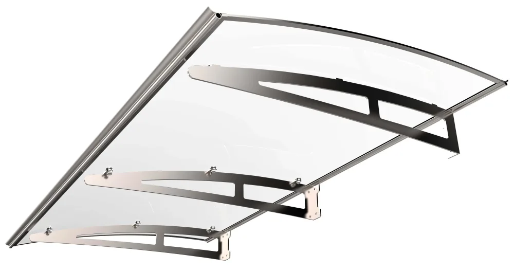 Jabo 37352 Entrétak grå/rökglas 1500 x 1000 mm