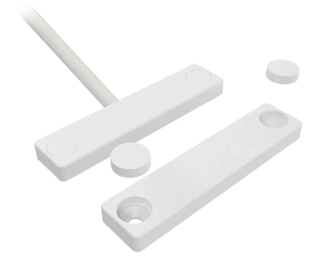 Alarmtech mc 740E-6 Magnetkontakt utanpåliggande, vit 6 m kabel - Bild 2