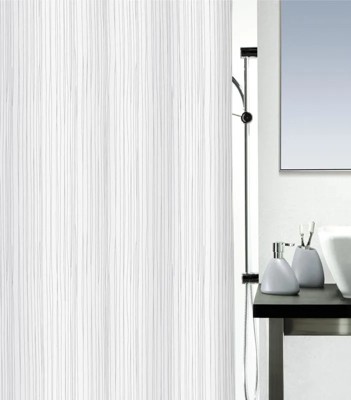 Spirella Raya Duschdraperi 180 x 200 cm, vit