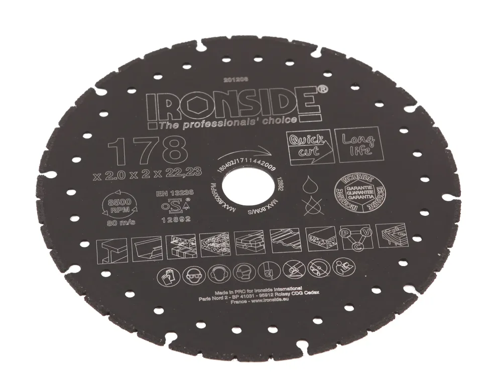 Ironside 201207 Diamantkapskiva 125 x 22,23 x 1,8 x 2 mm - Bild 2