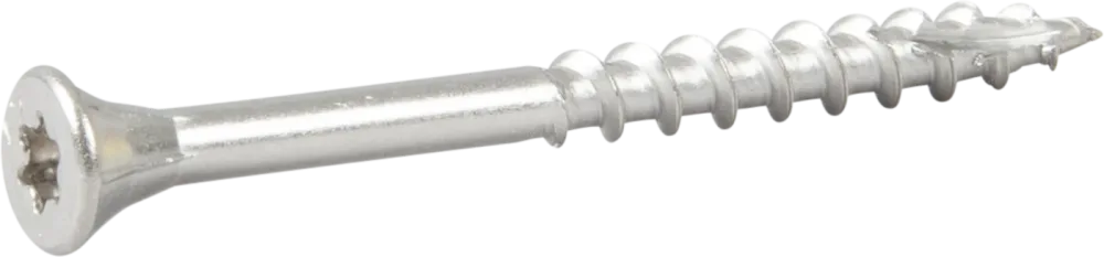 ESSVE 537252 Fasadskruv 4,4x52 mm, rostfri/syrafast A4, band. Ljusgrå, 250-pack
