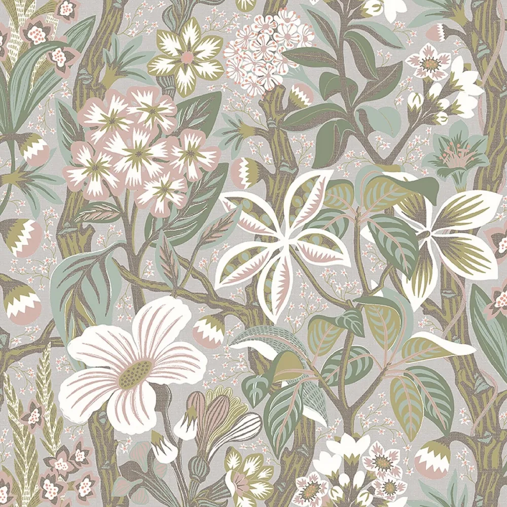 Tapet Swedish Designers Friviva 2080 Grå Blommig - Bild 2