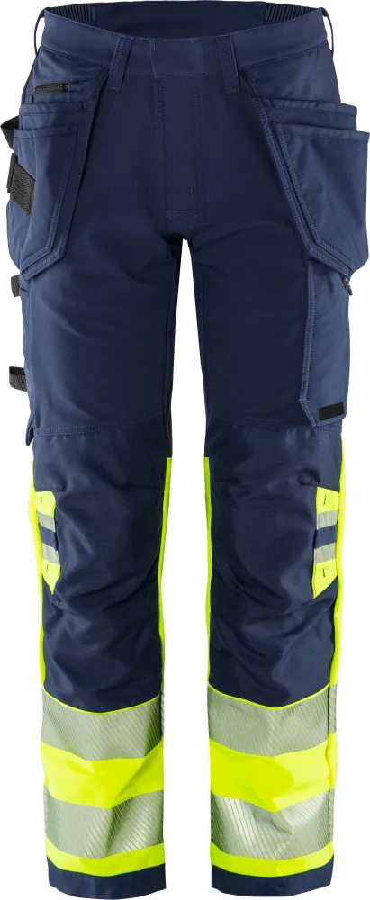Fristads 2643 GSTP Arbetsbyxa svart/varselgul Svart/Varselgul