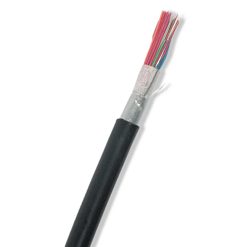 Nexans EUALEV Telekabel 10 x 2 x 0,7 mm, svart 1 m, kapad