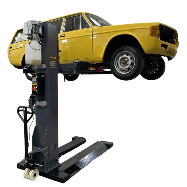 PELA 546067 Enpelarlyft med elspärrar, flyttbar, 2800 kg