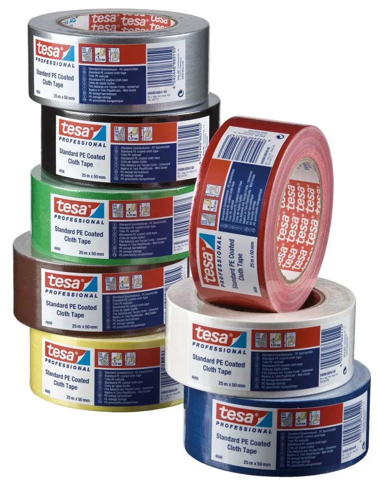 Tesa 4688 Vävtejp 25 m x 50 mm grön