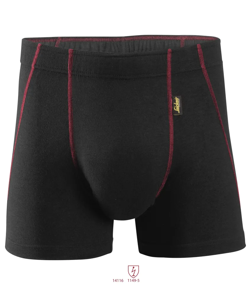 Snickers Workwear 9463 ProtecWork Boxerkalsong svart, flamskydd XL