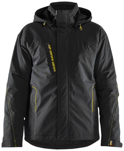 FUNKTIONSJACKA BLÅKLÄDER 4484 1917 LÄTT, FODRAD STRETCH SVART/VGUL XXL