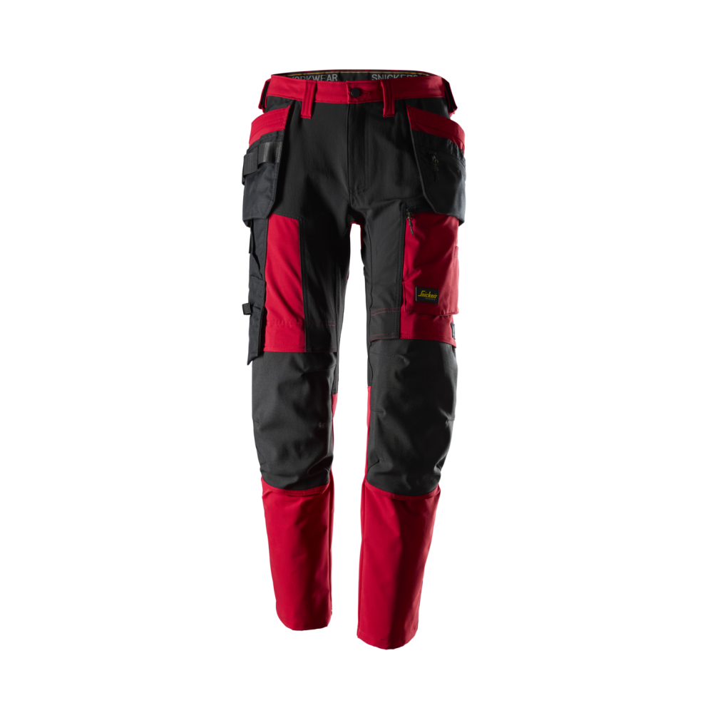ARBETSBYXA STRETCH AW HF CHILI/SVART STL 200