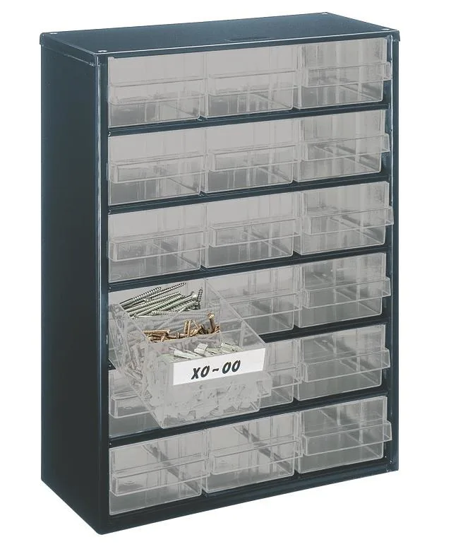 Raaco 137461 Förvaringsskåp 417x306x150 mm 9 hyllor, 36 lådor