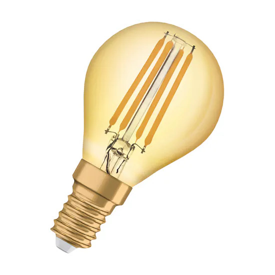 LED osram CL P 35 KLOT E14 FIL GOLD