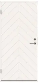 Swedoor P-1300 Ytterdörr vit (S 0502-Y) 988x2080 mm