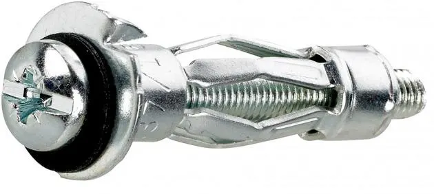 FIXX 1507729 Metallexpander M5, dubbel, med skruv Greppområde 18-32 mm, 50-pack