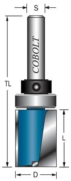 Cobolt 203-124L Mallfräs med styrlager
