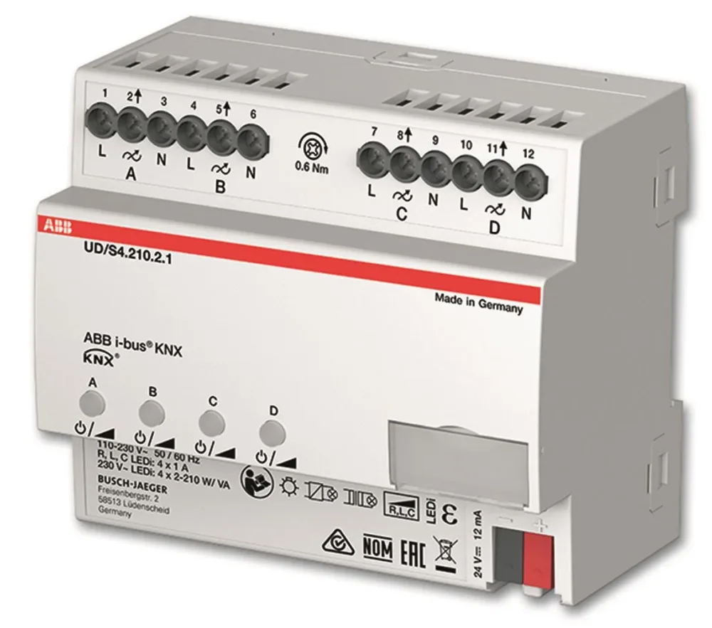 ABB 2CKA006197A0047 Dimmer 210 W Antal utgångar: 4