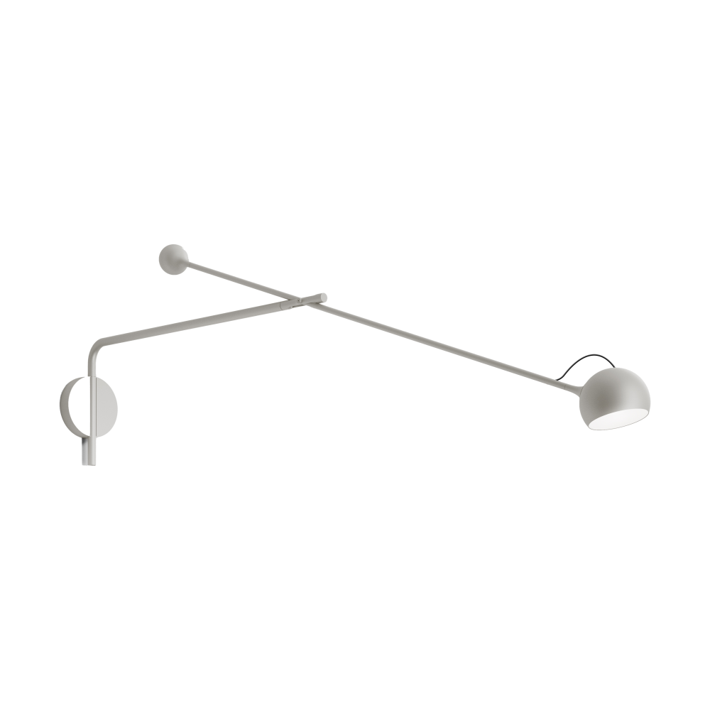 Ixa vägglampa L, White-grey