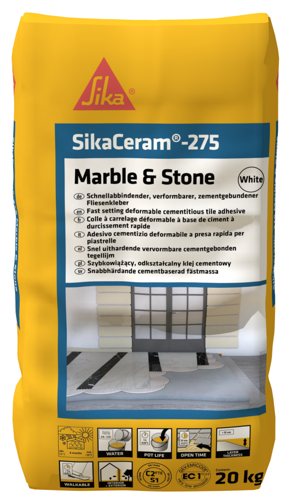 FÄSTMASSA SIKACERAM-275 VIT 20KG