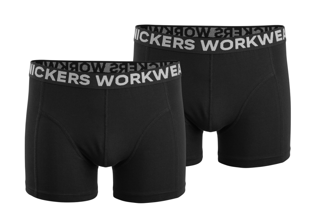 BOXERKALSONGER SNICKERS WORKWEAR SVART STL XL, 2PACK