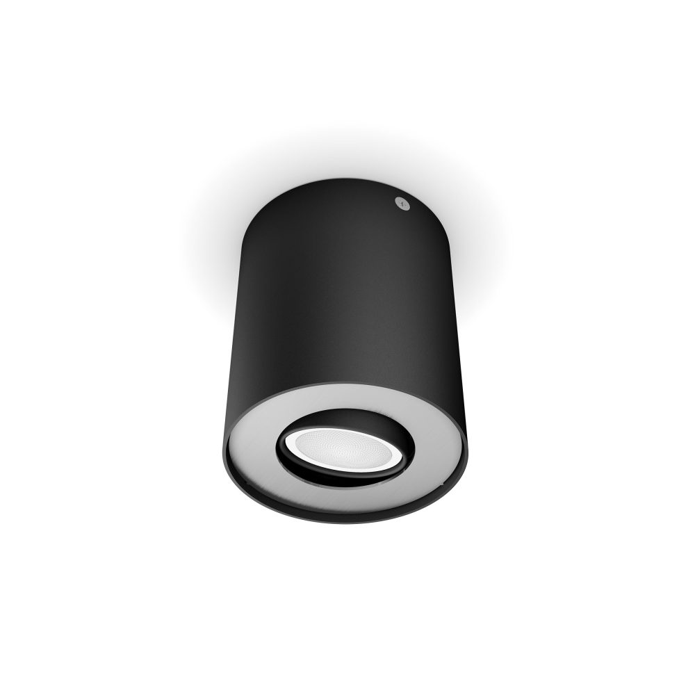 Kjøp Philips Hue Spotlight Pillar HUE, inkludert Hue Dimmer bryter, 4,2W, svart