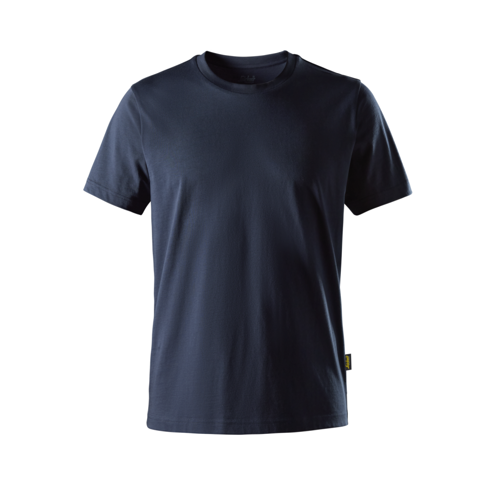 T-SHIRT KLASSISK BOMULL MARINBLÅ STL 5XL