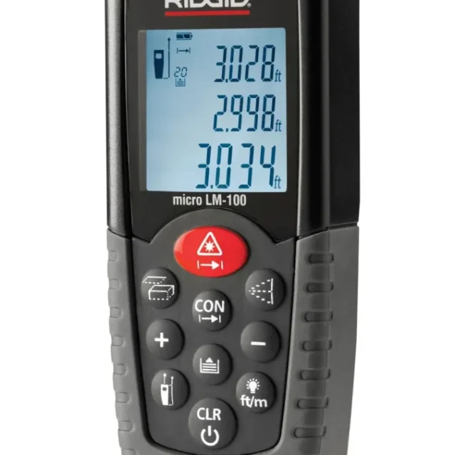 Ridgid LM-100 Distansmätare upp till 50 m, 2 st. AA-batterier