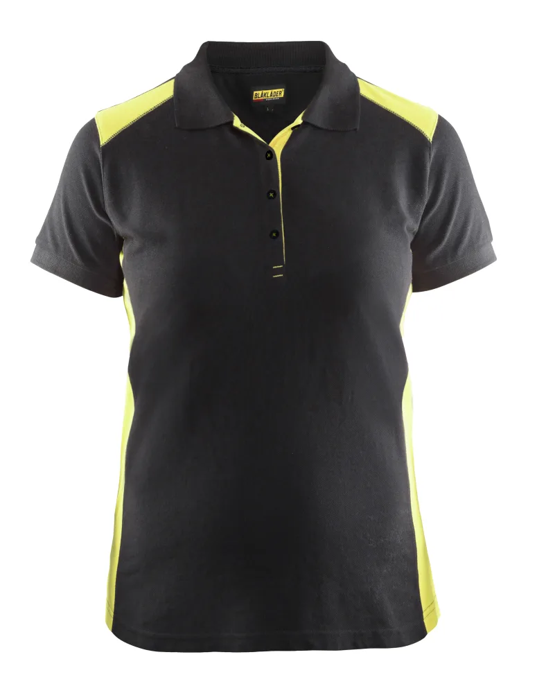 Blåkläder 339010509933XL Pikétröja svart/gul XL
