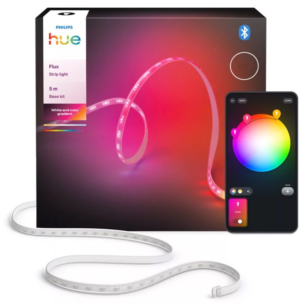 Kjøp Philips Hue LED-ljusslynge Flux HUE, 12W, innendørs, 3 m