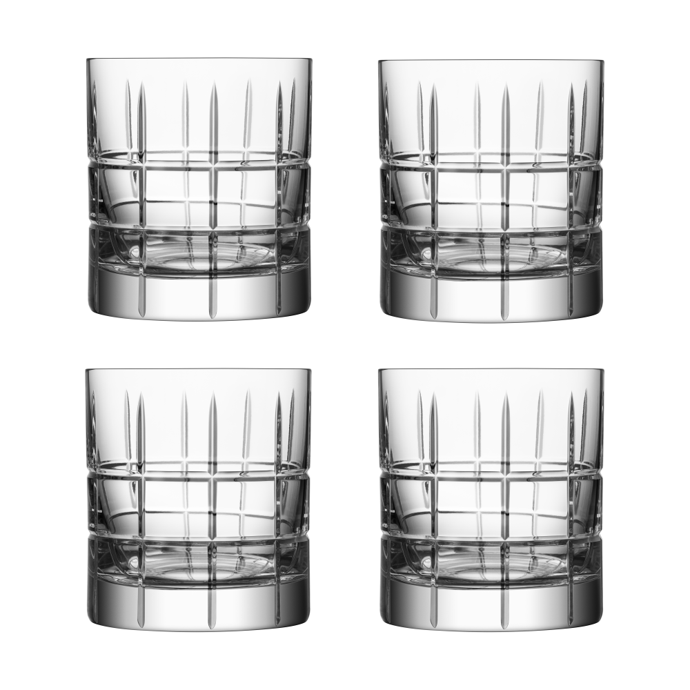 Street Old Fashioned glas 27 cl 4-pack, Klar
