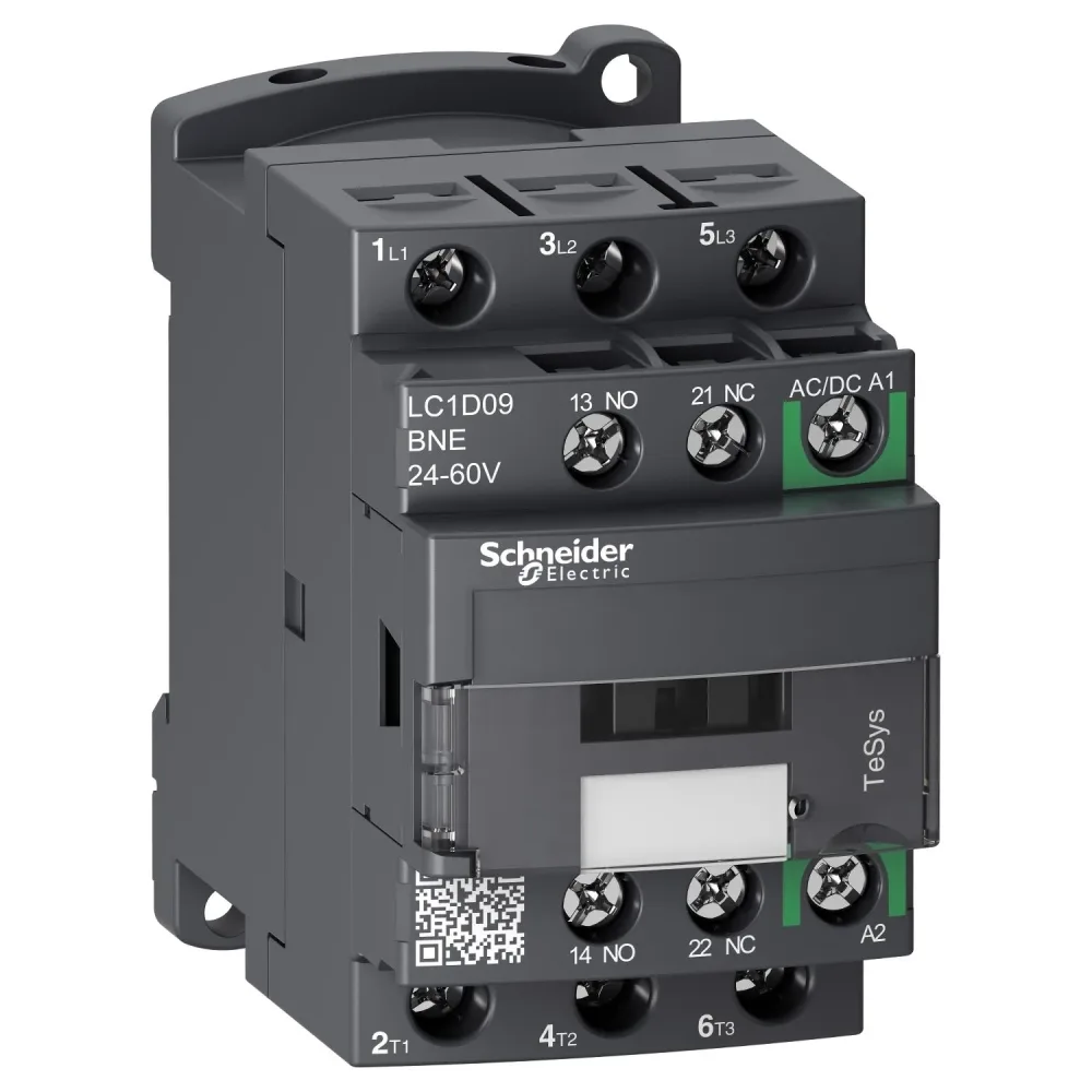 Schneider Electric LC1D09BNE Kontaktor 3 slutande, 9 A, 4 kW 24-60 V - Bild 2