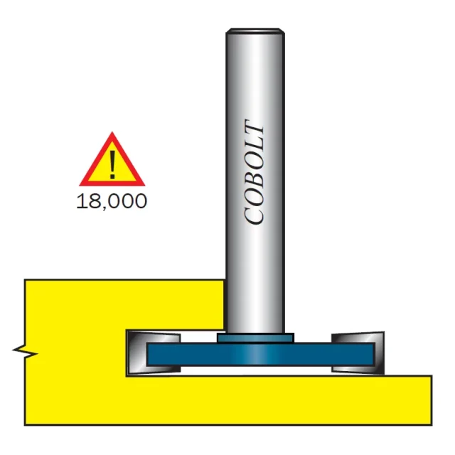 Cobolt 213-015 Skivnotfräs utan lager L=1,5 mm, D=36