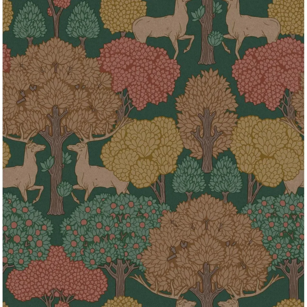 Ashdown Forest of Arden M1849 Grön Tapet | Stuvbutiken