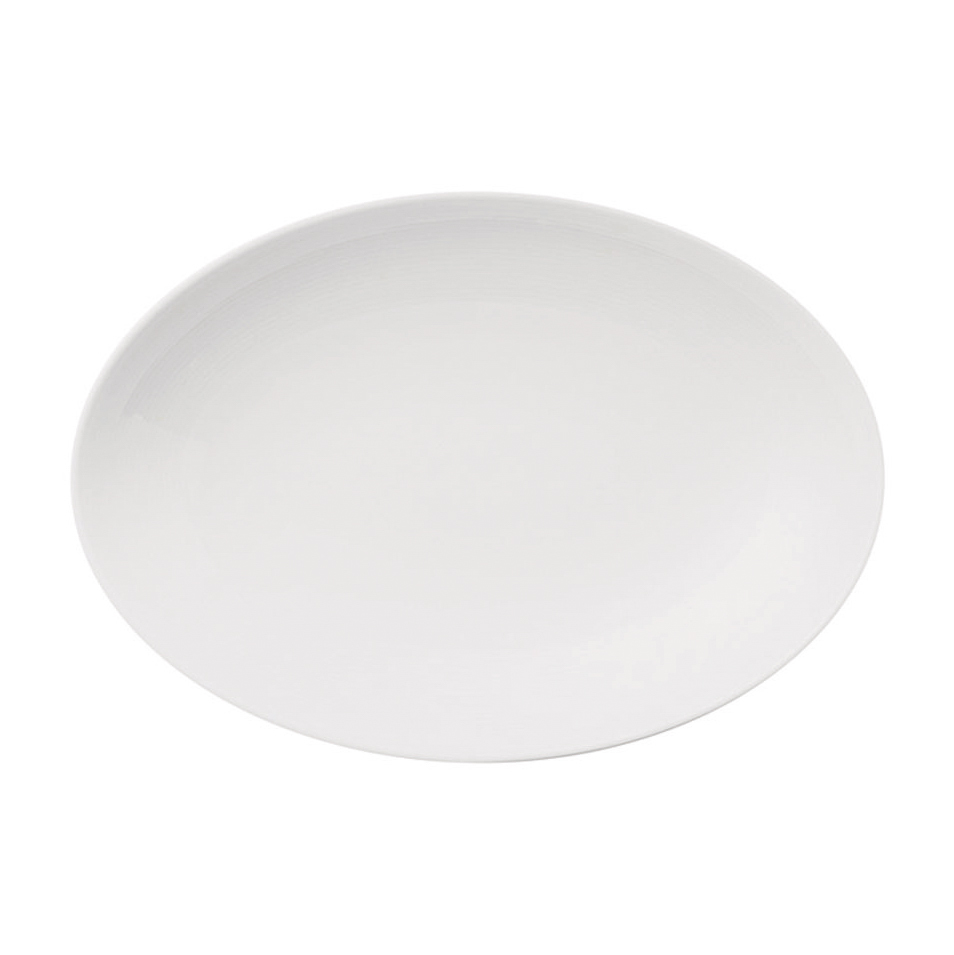 Loft djupt fat ovalt vit, 18,9x26,8 cm