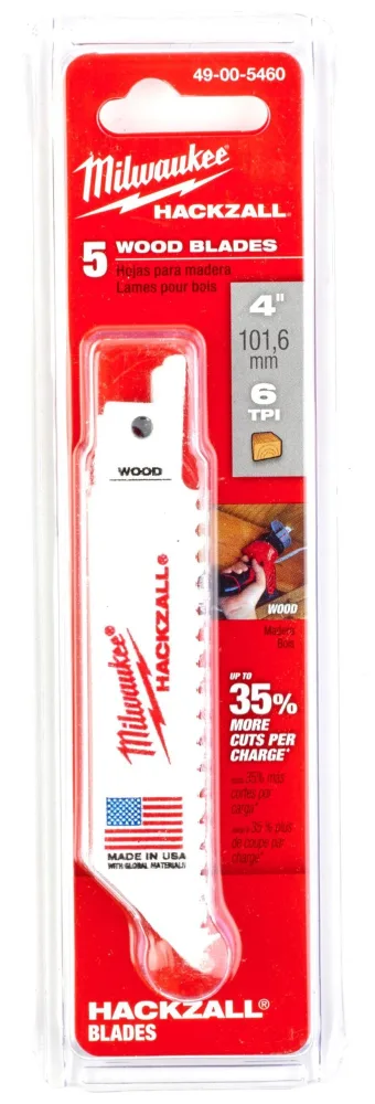 Milwaukee 48475460 Tigersågblad 100 mm, 6T, 5-pack